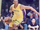 Kobe Bryant Los Angeles Lakers 8x10 Autographed Color Photo - COA