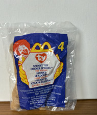 McDonald's Happy Meal TY Beanie Baby Spunky The Cocker Spaniel 4 New In Package
