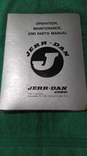 Jerr-dan Operation Maint Parts Manual