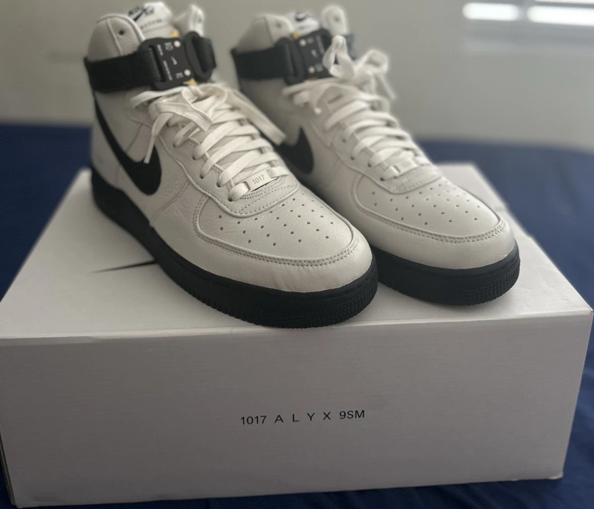 Nike 1017 ALYX 9SM x Air Force 1 High Black White for Sale