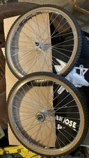 Old School Bmx Bullseye Hubs Sun Rims 24 Inch Wheelset Gumwall Tires Old School Bmx Bullseye Hubs Sun Rims 24 Inch Wheelset Gumwall Tires