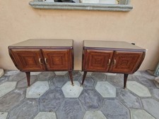 COPPIA DI COMODINI VINTAGE, ITALIANO STILE VITTORIO DASSI