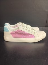 Blowfish Malibu Amaze-K girls sneakers White,Pink, Blue Kids Size 5Y NWOB