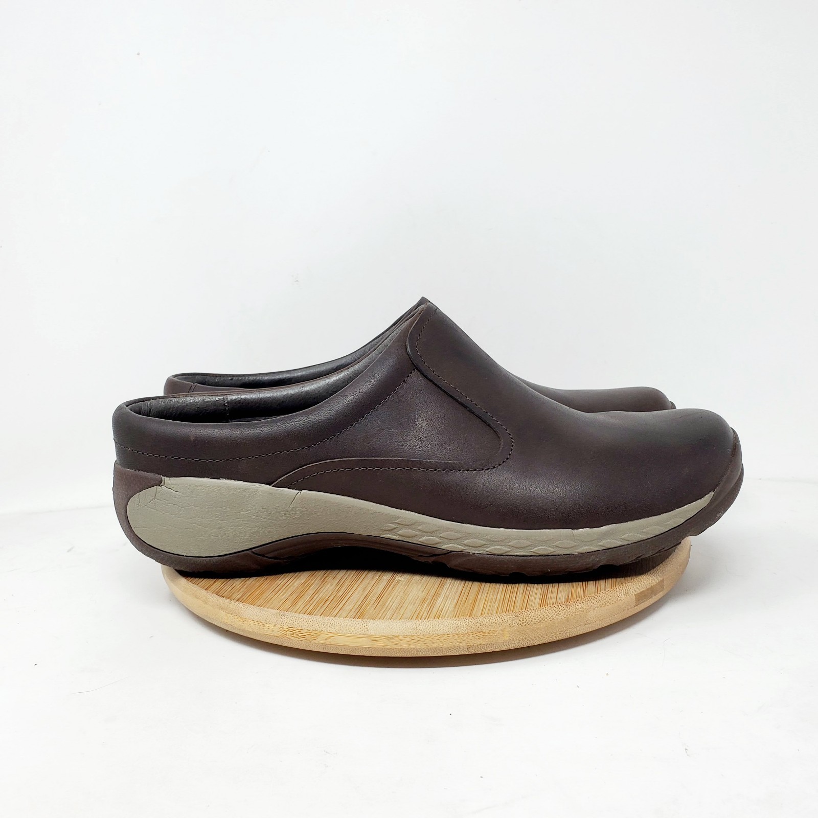 Merrell Encore Q2 Moc Scarpe Donna 10 Marrone Pelle Comodo Zoccolo Mule