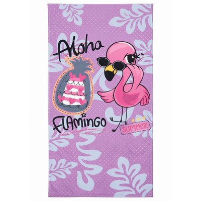 Strandtuch ALOHA FLAMINGO - pink - 80x160 cm Handtuch Badetuch