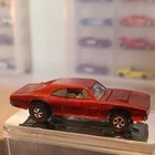 Hot Wheels Custom Dodge Charger Redline Red Diecast Car 1:64 Opening Hood 1969