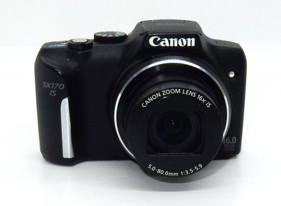 Near MINT] Canon PowerShot SX170 IS 16.0MP Digital Camera Black