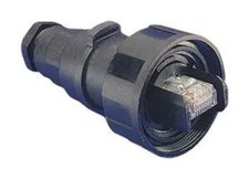 Modular Connector, RJ45 Plug, 1 x 1 Port , 8P8C, Cat5e, IP68, Cable Mount