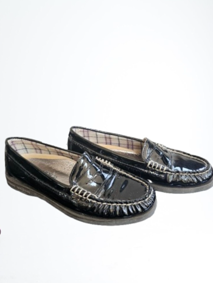 Sperry Top-Sider Penny Loafers Black Patent Womens sz 5  display picture 3