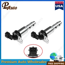 Set of 2 Variable Timing Control Valves Solenoid VVT For BMW 128i 328i X3