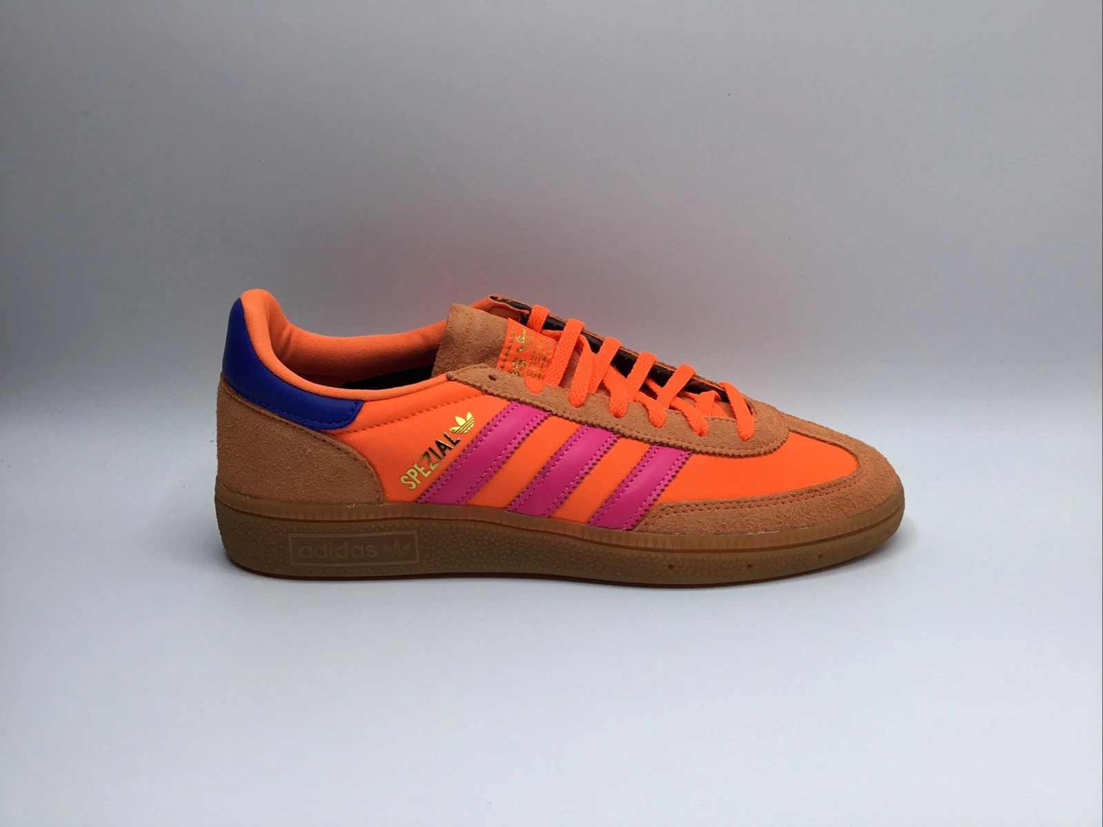 Adidas Womens Handball Spezial Orange Sneakers Casual Shoes JH5659 Size 8 NIB
