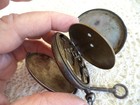 Antique Geneva Key Wind Hunter Case Pocket Watch scrap or repair — photo 1