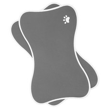 2pcs Pet Feeding Dog Bowl Mat Food Water Anti-Slip Placemat Floors Protecting