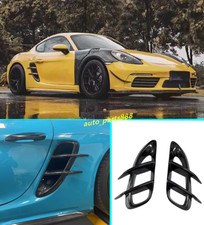 For Porsche 718 Boxster Cayman Tak Style Real Carbon Side Intake Air Vents Cover
