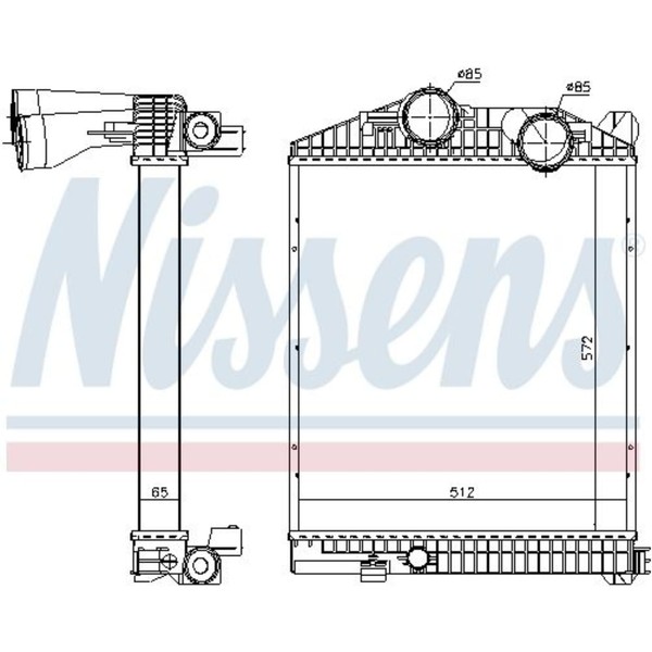 Nissens LadeluftkÜHler Passend FüR MERCEDES-BENZ Atego | 97033-image
