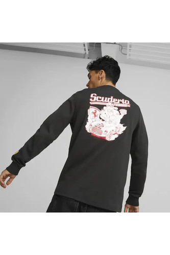 Scuderia Ferrari Puma Race Graphic Crew Sweatshirt - M - Picture 4 of 5