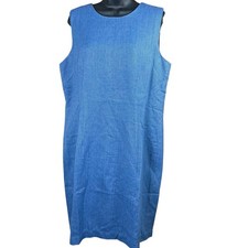 VTG 80s JG Hook Wool Jumper Women 14 Blue Herringbone New Old Stock Cottagecore