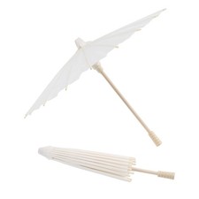 2 Pcs Blank Oiled Paper Umbrella Photography Bridegroom Decoration Kids Parasol
