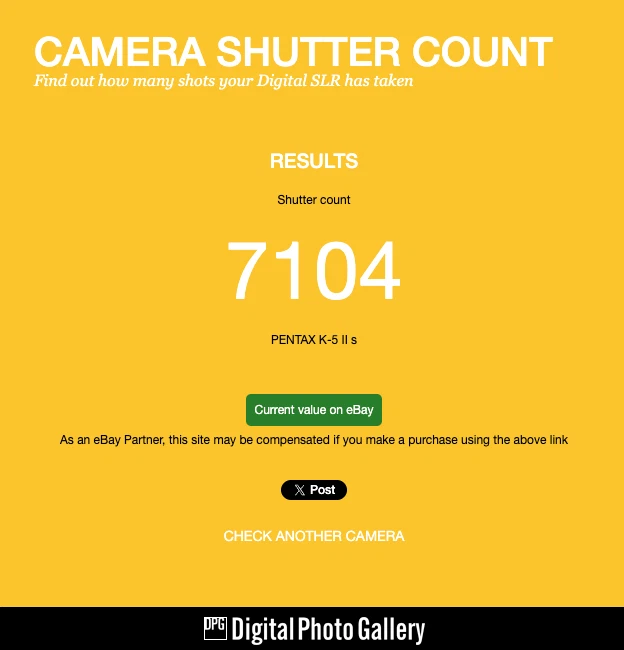 S/C 7104 [NEAR MINT] PENTAX K-5 II S 05 16.3MP Digital SLR Camera Black JAPAN - Image 3 of 4