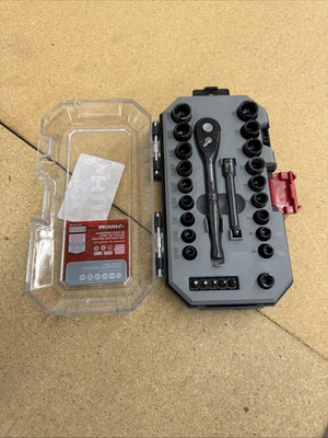 #ad Husky 100 Position 1 4 in. Drive Universal Socket Wrench Set 26 Piece $27.99