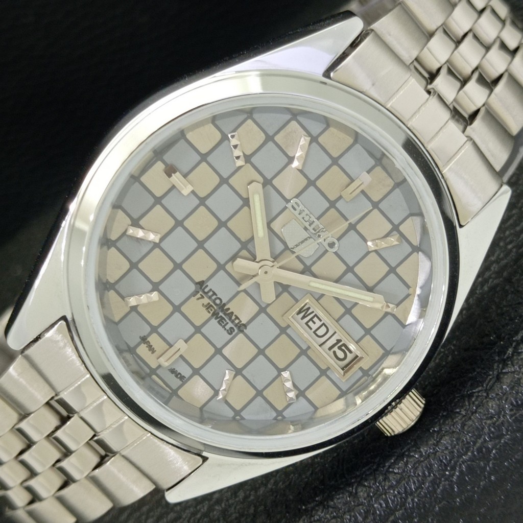 DIAL JAPAN GREY WATCH a440331-6 AUTOMATIC REFURBISHED SEIKO MENS 6309A COLOR 5 - vintagewatches.pk