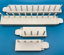 Snap Lock Yarn Weaving Loom Side Pieces Lot (2) 10 Peg & (2) 4 Peg Extenders