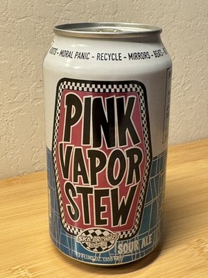 SKA Brewing - Pink Vapor Stew Sour Ale - Empty Beer Can Bottom Opened
