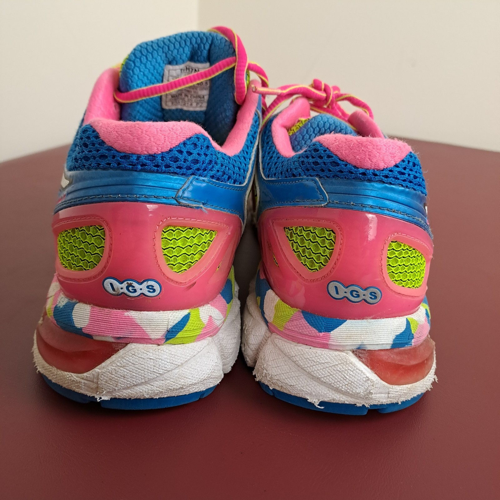 Asics Gel-Kayano 21 Running Shoes Womens Size 9 Neon/Pink Athletic Sneakers thumbnail 9