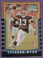2000 Bowman Chrome #229 Spergon Wynn Rookie Football card Cleveland Browns!. rookie card picture