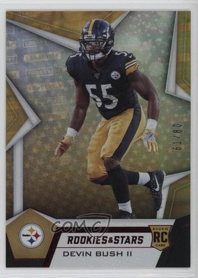 2019 Panini Rookies & Stars Rookies Longevity 61/80 Devin Bush II #190 RC 09j5
