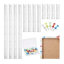 Spakon 12 Pcs 12" 6" 3" Stained Glass Supplies Layout Block System, Silver