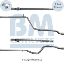 Abgasrohr Auspuffrohr Hosenrohr / Flexrohr Für FORD KA 1.2L 1790285