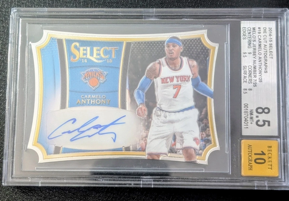 Carmelo Anthony New York Knicks Basketball Autographed Sports 