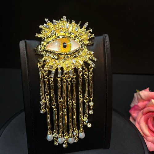 Schiaparelli Inspired Brooch Eye Of Providence Evil Eye Protection Style