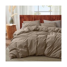 3Pcs Organic Linen Duvet Cover Queen Size, 100 French Linen from Normandy, S...