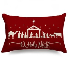 Christmas Pillow Covers 12x20,Merry 20" x 12" Pack of 1 , A-33