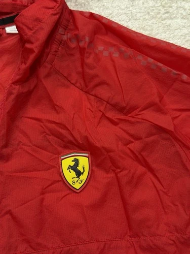 Puma Scuderia Ferrari F1 Rain Wind Jacket Size Medium Red image 4