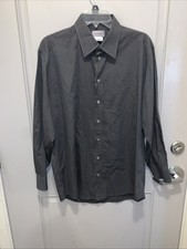 Versace Classic Men’s Grey Button Down Dress Shirt Size 43/17 Made In Italy