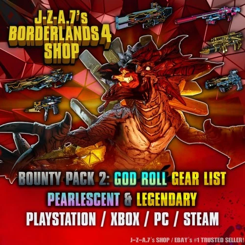 Borderlands 4✨GOD ROLL PEARLESCENT BOUNTY PACK 2 DLC BL4 GEAR ITEMS ✅PC-PS-XBOX✨