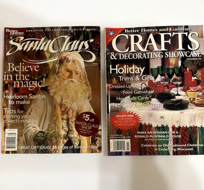 Better Homes & Gardens Magazine Christmas Craft Patterns Included 1999 2003