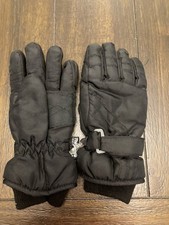 KIDS 7-14 BLACK THINSULATE GLOVES