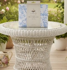 BNIP 52  X 70  Blue French Toile Rectangular Tablecloth PEVA