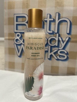 HIBISCUS PARADISE 6.3oz Shimmer Body OIL Bath & and Body Works New