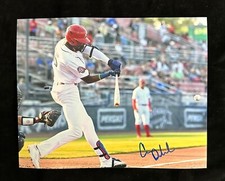 CARLOS DE LA CRUZ Signed Autographed 8x10 Baseball Photo Philadelphia Phillies