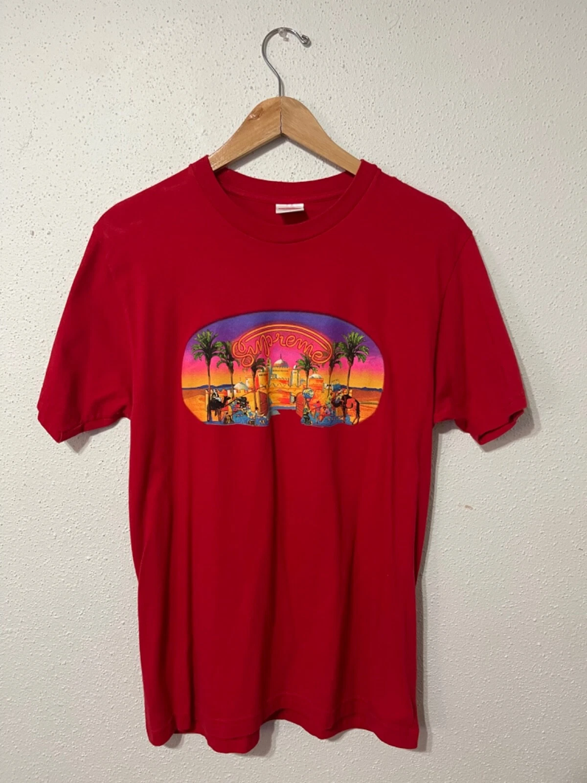T shirt Supreme Mirage rouge SS17 grand