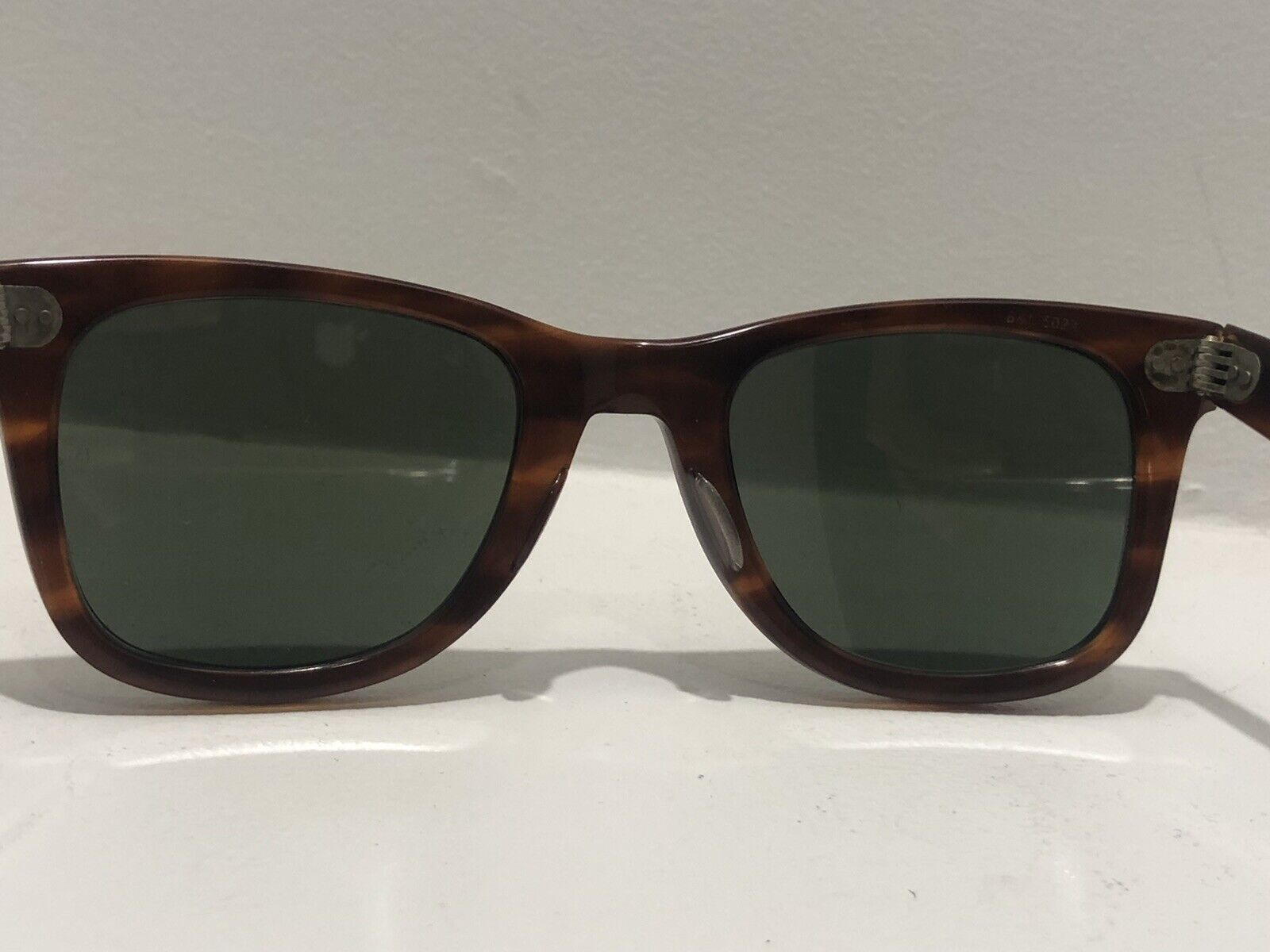 Vtg 60s 70s B&L 5024 Ray-Ban USA Wayfarer Mock Tortoise thick