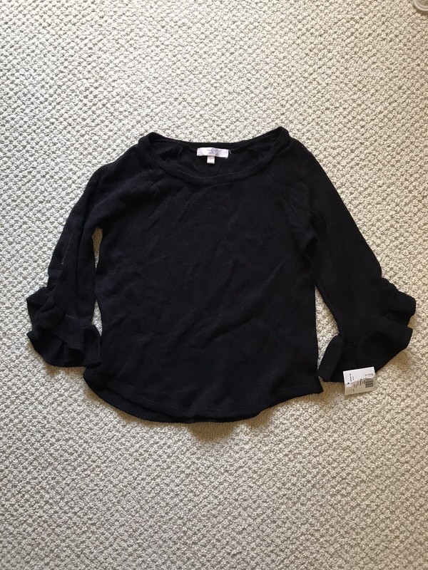 MOA MOA Lot Of 2 New Youth Girls Juniors Large Black & Dusty Pink/Black Sweaters
