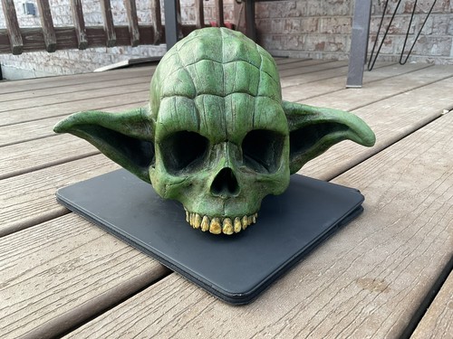 Jack of the Dust Yoda Schädelstatue handgefertigte Kunstskulptur Star Wars exklusiv