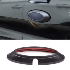 Matte Black Rear Logo Emblem Badge Ring Cover Trim Fit For Ford Ranger 2015-2021