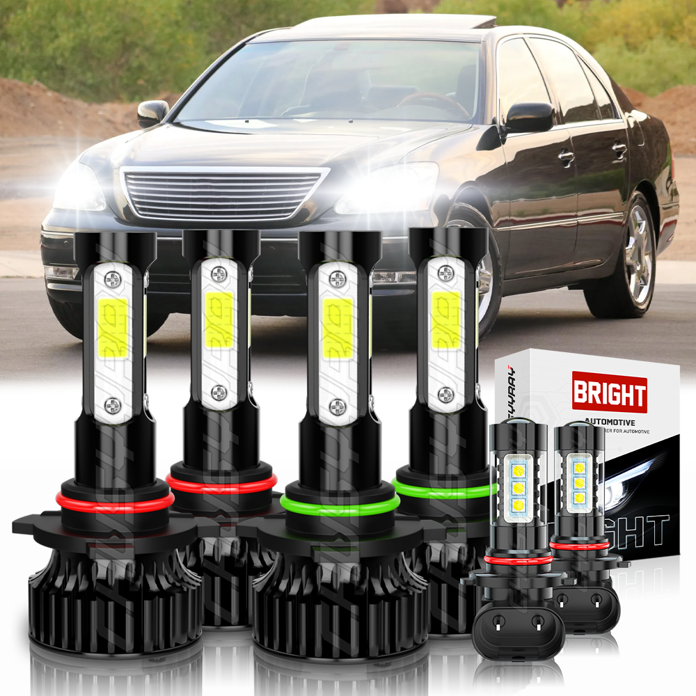 LEXUS LS430 後期型　ヘッドライト For Lexus LS430 2001-2006 6000K LED Headlight Bulbs High Low Beam